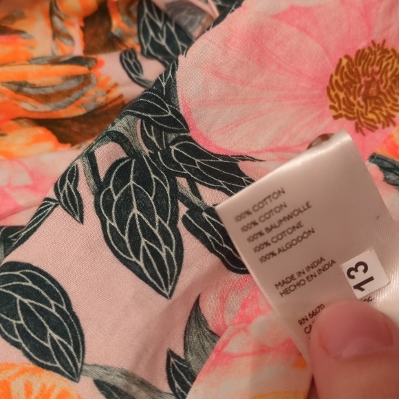 Cecilia Peterson Anthropology Ruffled off the Shoulder Romantic Boho Floral Top - Picture 10 of 11